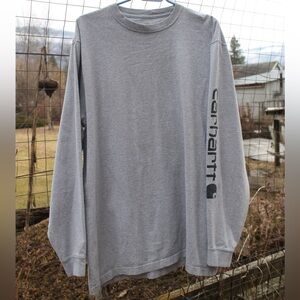 Carhartt Men's Long Sleeve Shirt in Heather Gray